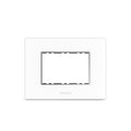 Goldmedal Air A3 3 Module Cover Plate | White Modular Switch Plate