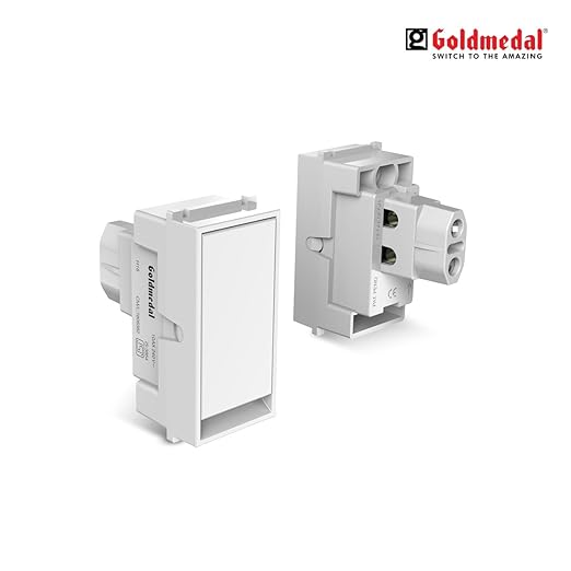 Goldmedal Air Aero 10A One Way Push Button Switch | White