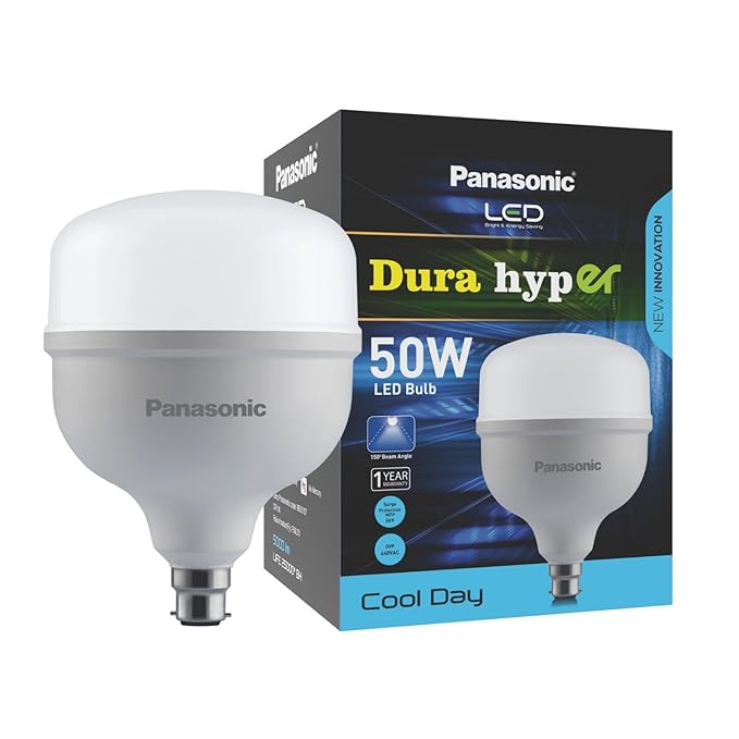 Panasonic 50W Cool White  6500KLED Bulb | Ultra Bright Energy Saving Light B22