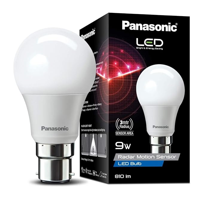 Panasonic 9W LED Bulb – High Brightness, 6500K Cool White | Wide Voltage, Flicker-Free, Durable