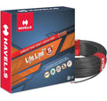 Havells Lifeline+ S3 4 sq.mm Copper Wire (90m, Black) | Flame & Heat Resistant Class 2 Cable