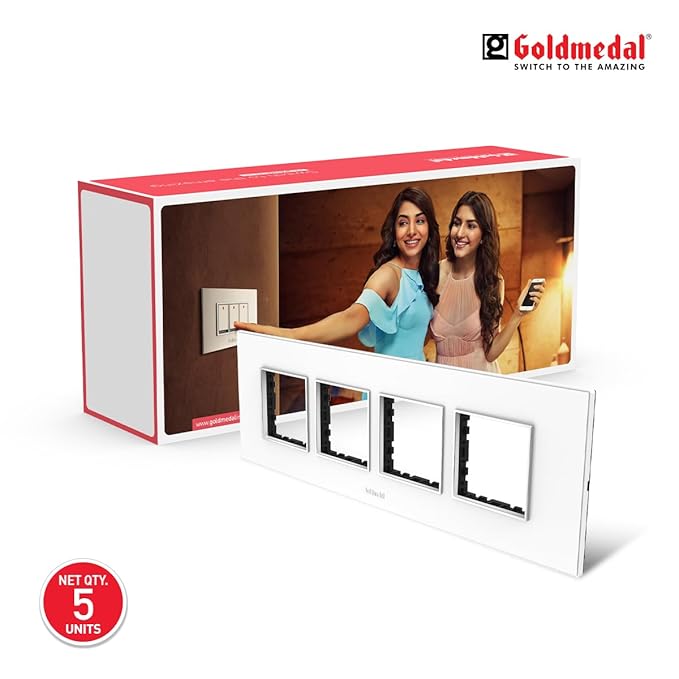 Goldmedal Air A3 8M Cover Plate – White Modular Switch Plate