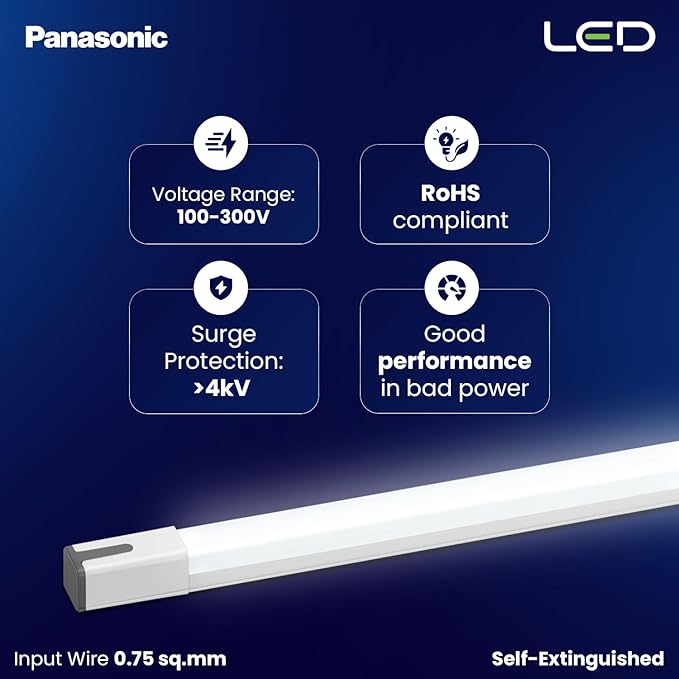 Panasonic 20W LED Batten | Cool White 6500K | High Brightness Tube Light