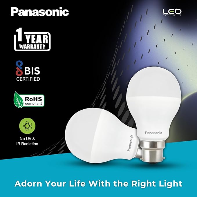 Panasonic 18W LED Bulb | Cool White 6500K | Ultra Bright, Energy Efficient & Long Life