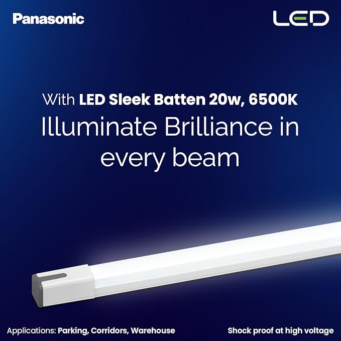 Panasonic 20W LED Batten | Cool White 6500K | High Brightness Tube Light