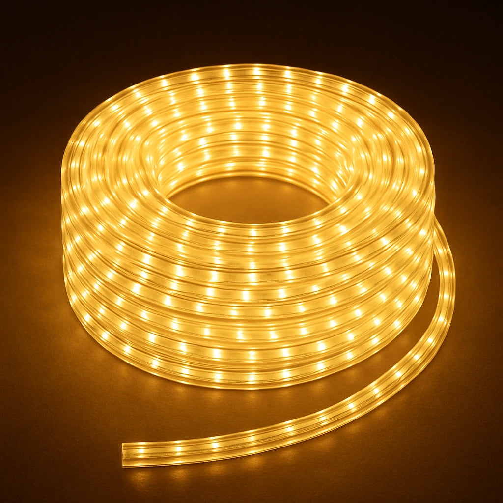 Warm White  3000K LED Rope Light 50M | High Brightness Flexible Tube