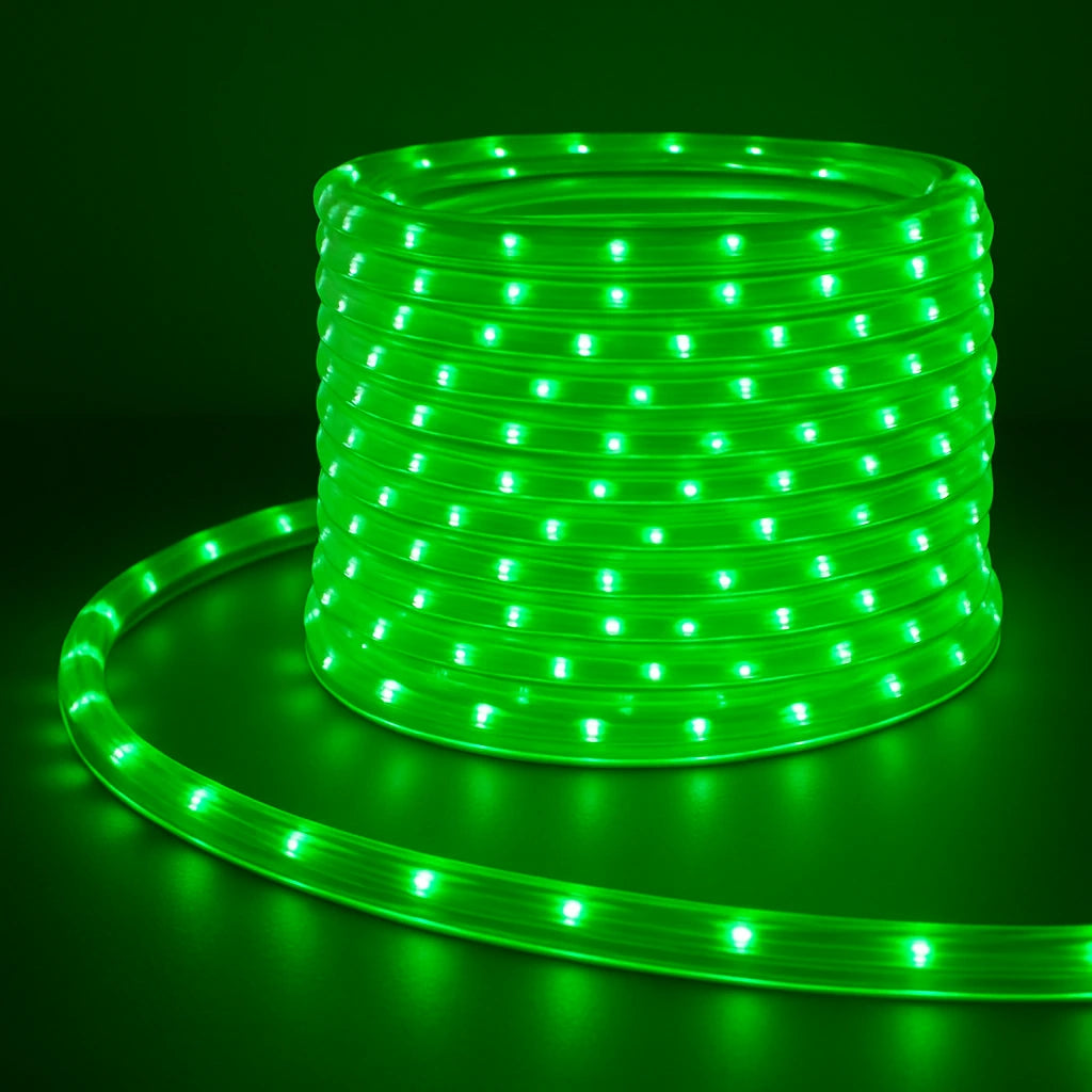 Green LED Rope Light 50M | High Brightness Flexible LED Tube
